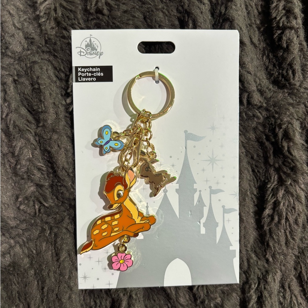Disney Teal Keychain with Charms - NWT!!